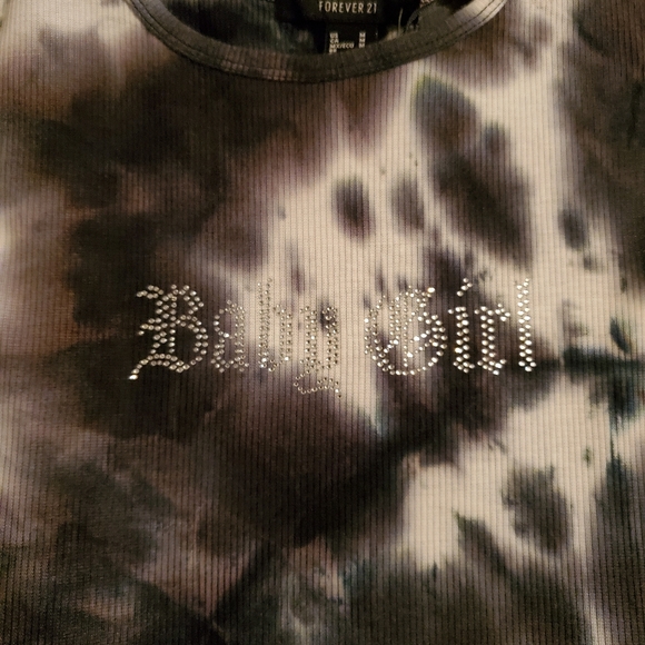 ❤🧡NWT Tie-dye Wash Bodycon Silhouette, Racerback Mini Dress - Picture 2 of 6